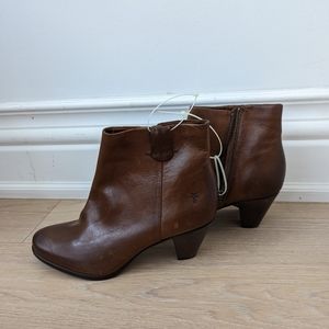 Frye Brown Leather Booties 8.5